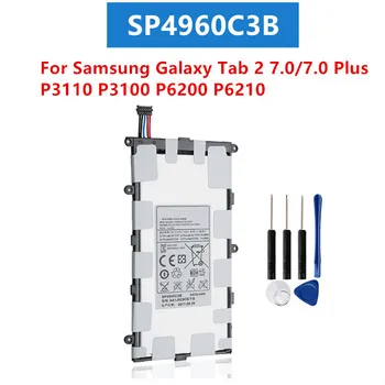 Оригинална акумулаторна Батерия за Таблет SP4960C3B 4000 mah За Samsung Galaxy Tab 7.0 Plus P3110 P3100 P6200 P6210 Батерия За Таблет + Безплатни Инструменти