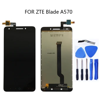 Оригиналът е За ZTE blade A570 T617 A813 LCD сензорен дисплей, дигитайзер, замяна за ZTE blade A 570, комплект за ремонт на тъчпада
