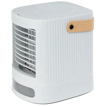 Преносим климатик, един изпарителен охладител въздух, Малък охладител се захранва от USB, овлажнител на въздуха, 3-високоскоростен мини климатик