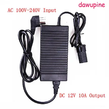 преобразувател на мощност dawupine 120 W ac 220 (100 ~ 240 v) вход dc 12v 10A почивен автомобилен адаптер на захранване щекер запалката