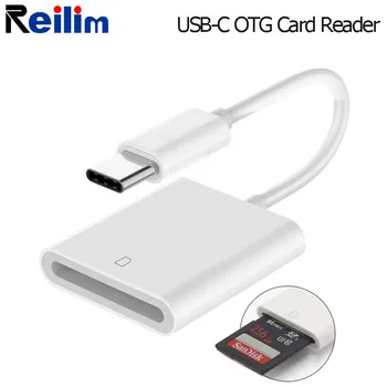 - Рефлексен фотоапарат SD карта OTG адаптер USBC Card reader Conversion Kit кабел Typec за iPad pro Samsung Galaxy Huawei смартфон
