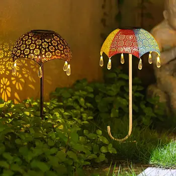 Слънчевата Светлина Изглежда водоустойчив, висока Яркост декоративен железен чадър в стил Слънчева лампа за дома