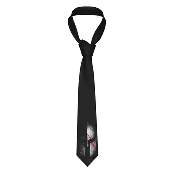 Спартан Каска Sparta, вратовръзка, мъжки женски вратовръзка от полиестер 8 см, вратовръзки за мъжете фини класически ризи, аксесоари, вратовръзка, подпори за cosplay