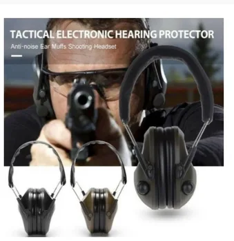 Тактически слушалки със защитата от шум за лов, калъф за слушалки за стрелба, намаляване на шума, електронна защита на слуха, Защита на уши