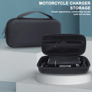 Твърд калъф ЕВА, чанта за съхранение, удароустойчив пътен мотоциклет, зарядно, чанта за багаж, чанта за носене, траен вътрешен джоб