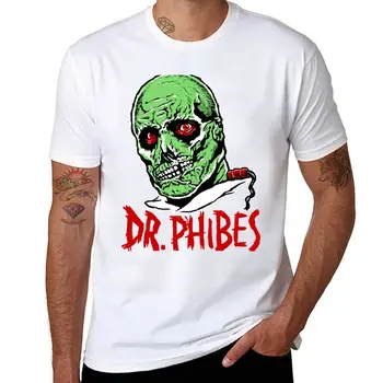 Тениска DR. PHIBES, скъпа дрехи, черни тениски, тениски с графичен дизайн, тениски, мъжки t-shirt