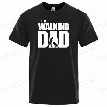 Тениска с гуляющим татко, Мъжки Модни тениски, Памучен тениска, Бебешки блузи в стил Хип-хоп, Тениски, Дамски Тениска, Тениска за момчета, Лятна...
