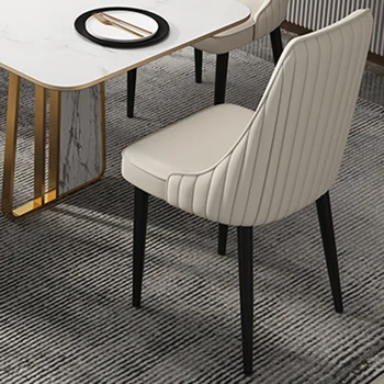 Трапезни столове в скандинавски стил, Дизайн кожа стола, Акцент за игра офис, Сватбени Мобилни столове, Луксозни салонные Мебели за спалня