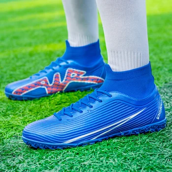 Футболни обувки Messi на едро, общество Chuteira, здрава, удобна е качествена футболна обувки за по-лесно футзала на открито, маратонки за мини футбол